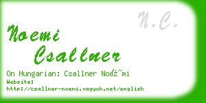 noemi csallner business card